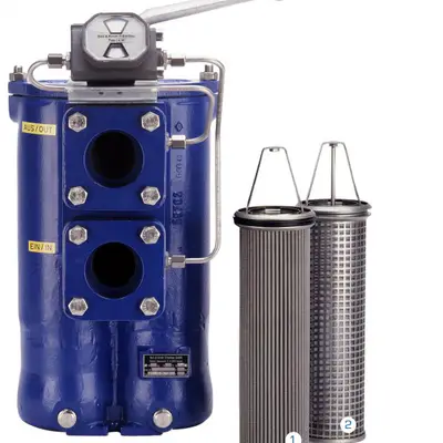 Bollfilter Typ: 2.04.5.170.500 DN 80 Double Filter 2