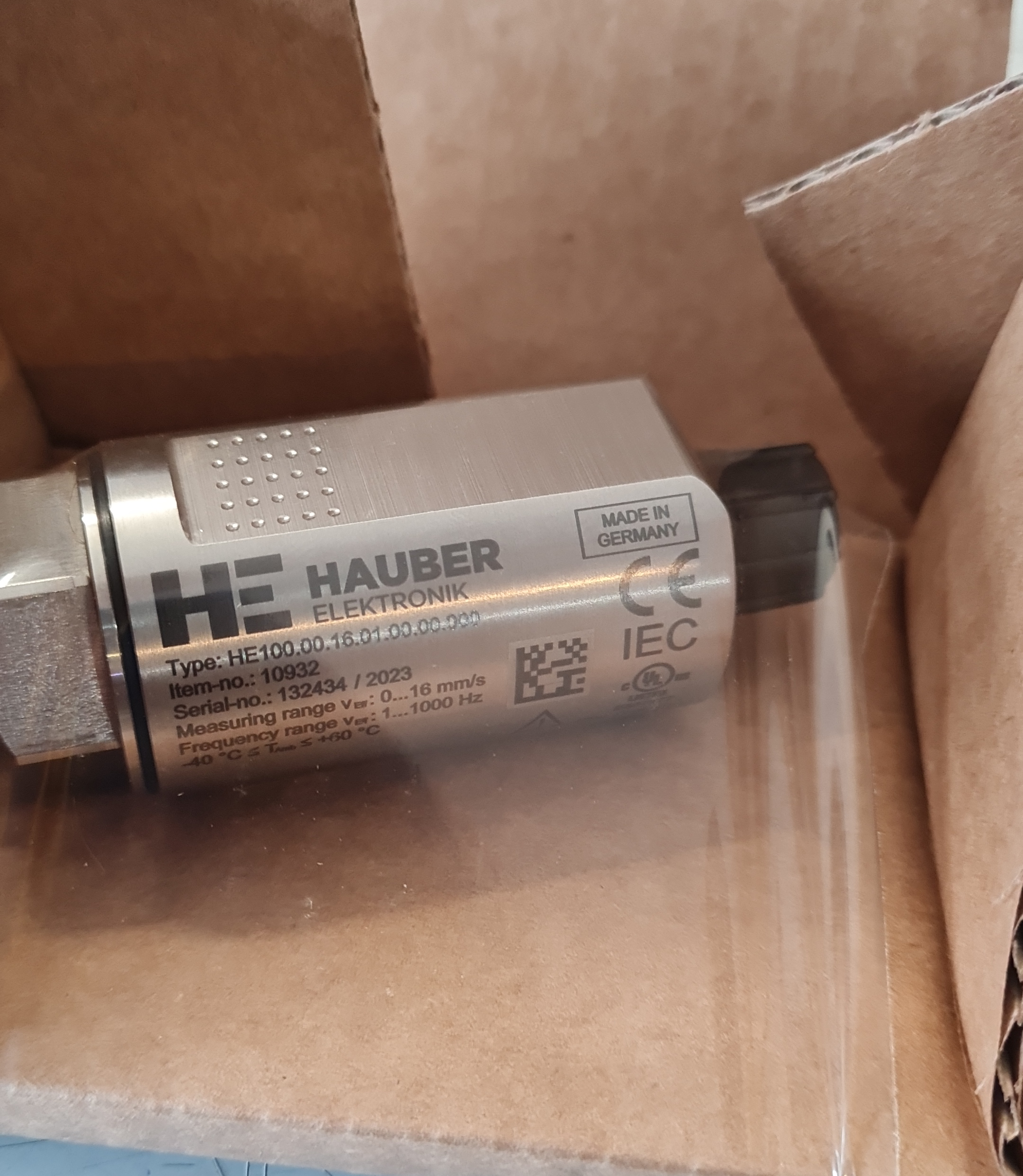Hauber Vibration HE100.00.16.01.00.00.000 Control