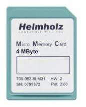 HELMHOLZ Memory Micro 4 MByte 700 953 8LM31 Card,